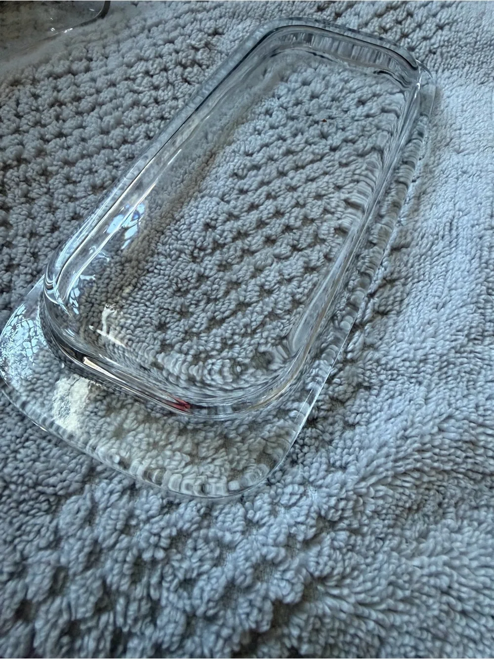 Clear Glass Butter Dish with Lid - Classic Clear